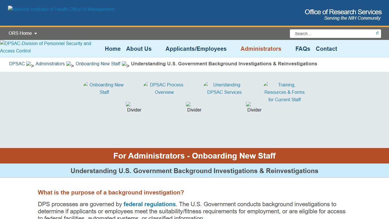 Understanding U.S. Government Background Investigations & Reinvestigations