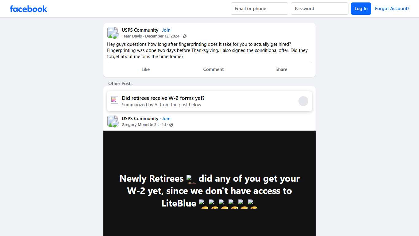 USPS Community Hey guys questions how long after fingerprinting does it take for you to actually get hired Facebook