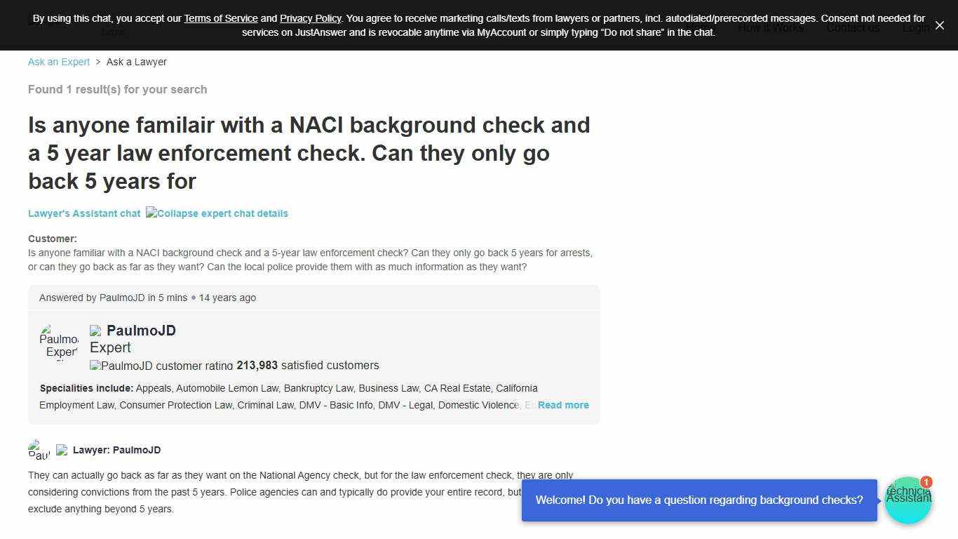 NACI Background Check Limits: Arrest Records & Timeframes